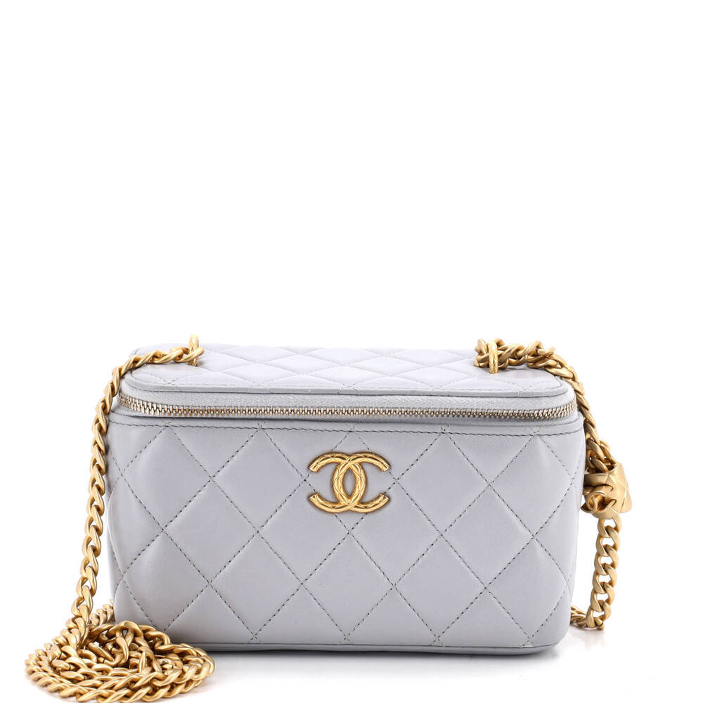 Chanel Small All Slide Long Vanity Case with Chain